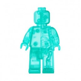 Figurine Lego Rainbow Micro Anatomic Turquoise par Jason Freeny (Sans boite) Mighty Jaxx Boutique Geneve Suisse