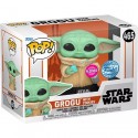 Figuren Funko Pop Beflockt und T-shirt Star Wars The Mandalorian Grogu mit Cookie Limitierte Auflage Genf Shop Schweiz