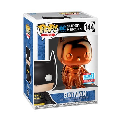 Figurine Funko Pop NYCC 2018 DC Comics Batman Orange Chrome Edition Limitée Boutique Geneve Suisse