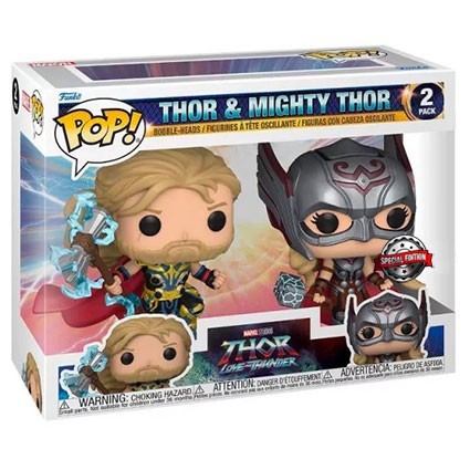 Figur Funko Pop Marvel Thor Love and Thunder Thor and Mighty Thor 2Pack Limited Edition Geneva Store Switzerland