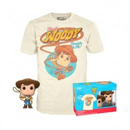 Figuren Pop Metallisch und T-shirt Toy Story 4 Sheriff Woody Limitierte Auflage Funko Genf Shop Schweiz