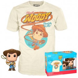 Figurine Funko Pop Métallique et T-shirt Toy Story 4 Sheriff Woody Edition Limitée Boutique Geneve Suisse