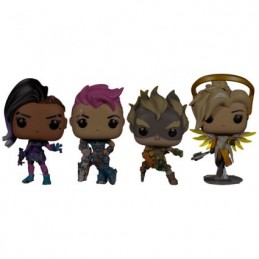 Figuren Funko Pop Phosphoreszierend Overwatch Sombra Zarya Junkrat und Mercy 4-Pack Limitierte Auflage Genf Shop Schweiz