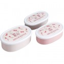 Hello Kitty Set de 3 Bento Box Kitty-chan