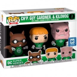 DAMAGED BOX Pop Green Lantern Ch'p, Guy Gardner and Kilowog Limited Edition