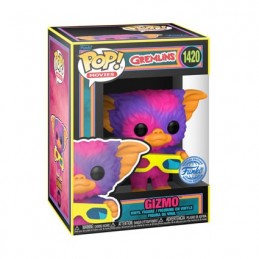 Pop Blacklight Gremlins Gizmo mit Brille Glasses Limitierte Auflage