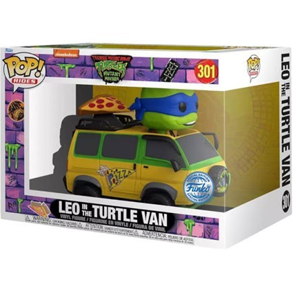 Figurine Funko Pop Rides Les Tortues Ninja Mayhem Leonardo dans la Fourgonnette Tortue Edition Limitée Boutique Geneve Suisse