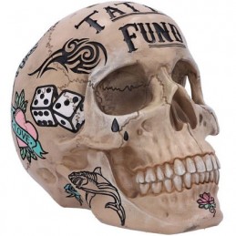 Figurine Nemesis Now Tirelire Skull Tattoo Fund Boutique Geneve Suisse