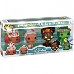 Figurine Funko Pop Phosphorescent Moana 4-Pack Edition Limitée Boutique Geneve Suisse