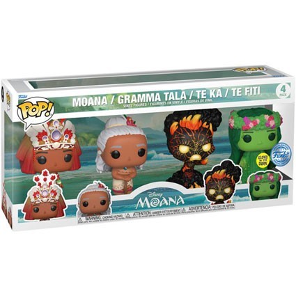 Figur Funko Pop Glow in the Dark Moana 4-Pack Limited Edition Geneva Store Switzerland