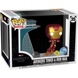 Figur Funko Pop Glow in the Dark Avengers Age of Ultron Avengers Tower and Iron Man Limited Edition Geneva Store Switzerland