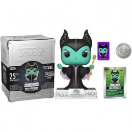 Figurine Funko Pop Maleficent avec Pin et Pièce Boîte Alluminium Funko 25ème Anniversaire Edition Limitée Boutique Geneve Suisse