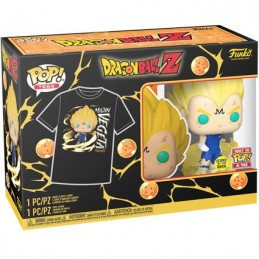 Figurine Funko Pop et T-shirt Phosphorescent Dragonball Z Majin Vegeta Edition Limitée Boutique Geneve Suisse