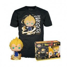 Figur Funko Pop and T-shirt Glow in the Dark Dragonball Z Majin Vegeta Limited Edition Geneva Store Switzerland