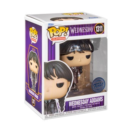 Figurine Funko Pop Métallique Mercredi Addams (Wednesday) Edition Limitée Boutique Geneve Suisse