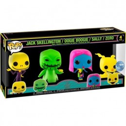 Figurine Funko Pop Blacklight L'Étrange Noël de Monsieur Jack 4-Pack Edition Limitée Boutique Geneve Suisse