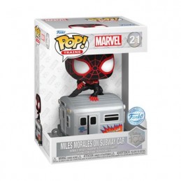 Figur Funko Pop Train Carriage Spider-Man Miles Morales Limited Edition Geneva Store Switzerland