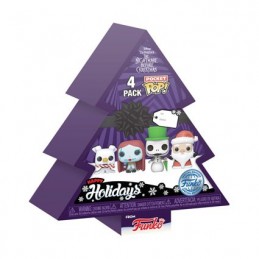 Figurine Funko Pop Pocket L´Étrange Noël de Mr. Jack Tree Holiday 4-Pack Boutique Geneve Suisse