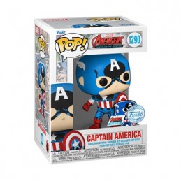 Figurine Funko Pop Captain America 60ème Anniversaire avec Pin Edition Limitée Boutique Geneve Suisse