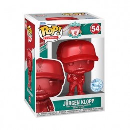 Figurine Funko Pop Métallique Sports Football Soccer Jurgen Klopp en Rouge Liverpool Edition Limitée Boutique Geneve Suisse