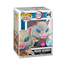Figurine Funko Pop Floqué Demon Slayer Inosuke Edition Limitée Boutique Geneve Suisse