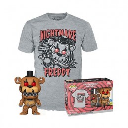 Figuren Funko Pop Phosphoreszierend und T-Shirt Five Nights at Freddy's Nightmare Freddy Limitirete Auflage Genf Shop Schweiz