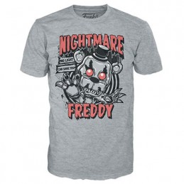 Figurine Funko Pop Phosphorescent et T-Shirt Five Nights at Freddy's Nightmare Freddy Edition Limitée Boutique Geneve Suisse