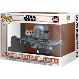 Figur Funko Pop Rides Star Wars The Mandalorian Mandalorian in N1 Starfighter Geneva Store Switzerland