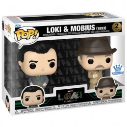 Figurine Funko Pop Loki Saison 2 Loki et Moebius 1893 2-Pack Edition Limitée Boutique Geneve Suisse