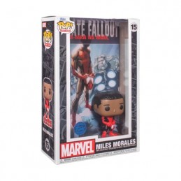 Figurine Funko Pop Cover Spider-Man Miles Morales Ultimate Fallout avec Boîte de Protection Acrylique Edition Limitée Boutiqu...