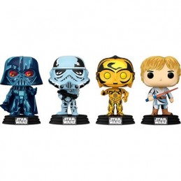 Figur Funko Pop Star Wars Retro Series Darth Vader Stormtrooper C-3PO Luke Skywalker 4-Pack Limited Edition Geneva Store Swit...