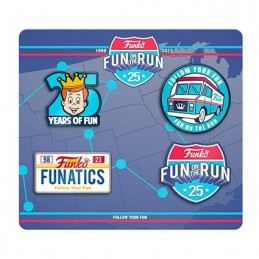 Figuren Funko Funko Pin's Set Fun on the Run Freddy Funko und Proto 25. Geburstag Limitierte Auflage Genf Shop Schweiz