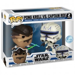 Figurine Funko Pop Star Wars Clone Wars Pong Krell contre Captain Rex 2-Pack Edition Limitée Boutique Geneve Suisse