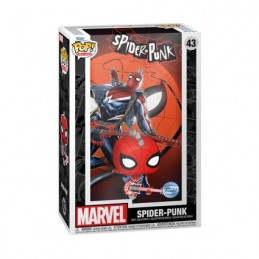 Figur Funko Pop Comic Cover Marvel Comics Spider-Punk with Hard Acrylic Protector Limited Edition Geneva Store Switzerland