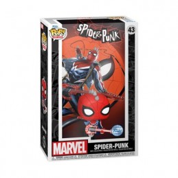 Pop Comic Cover Marvel Comics Spider-Punk avec Boîte de Protection Acrylique Edition Limitée
