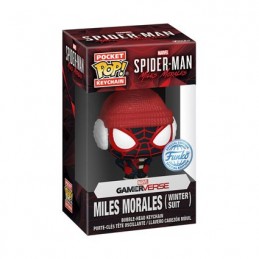 Figurine Funko Pop Pocket Porte-clés Spider-Man Miles Morales Winter Miles Boutique Geneve Suisse