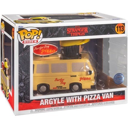 Figur Funko Pop Rides Stranger Things 4 Argyle with Pizza Van Limited Edition Geneva Store Switzerland