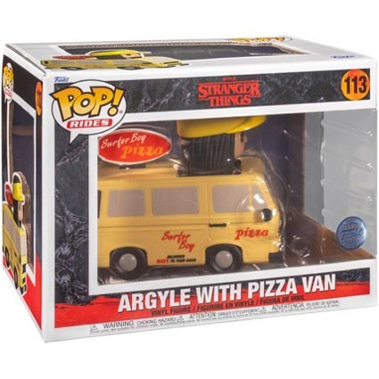 Figurine Funko Pop Rides Stranger Things 4 Argyle with Pizza Van Edition Limitée Boutique Geneve Suisse