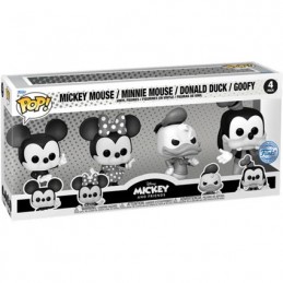 Figurine Funko Pop Mickey and Friends Noir et Blanc 4-Pack Edition Limitée Boutique Geneve Suisse
