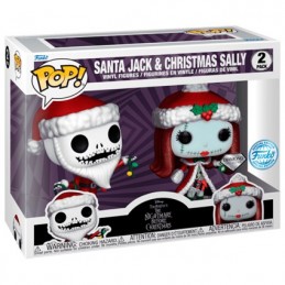 Figur Funko Pop Diamond The Nightmare Before Christmas Santa Jack and Christmas Sally 2-Pack Limited Edition Geneva Store Swi...