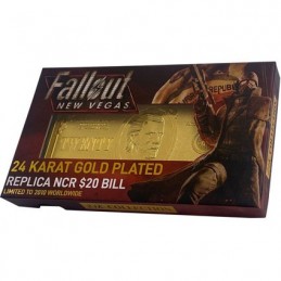 Figuren FaNaTtiK Fallout New Vegas Replik New California Republik 20 Dollar Bill (Vergoldet) Limitirete Auflage Genf Shop Sch...