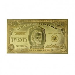 Figur FaNaTtiK FalloutNew Vegas Replica New California Republik 20 Dollar Bill (Gold plated) Limited Edition Geneva Store Swi...