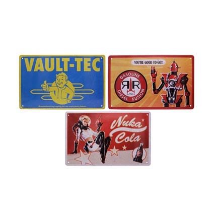 Figurine FaNaTtiK Fallout Set de 3 Panneau Métal Brands Boutique Geneve Suisse Figurine FaNaTtiK Fallout Set de 3 Panneau Métal Brands Boutique Geneve Suisse