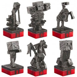 Figurine Noble Collection Minecraft Jeu d´Échecs Overworld Heroes vs. Hostile Mobs Boutique Geneve Suisse