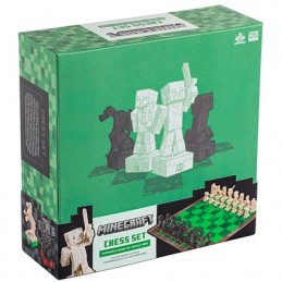Figurine Noble Collection Minecraft Jeu d´Échecs Overworld Heroes vs. Hostile Mobs Boutique Geneve Suisse