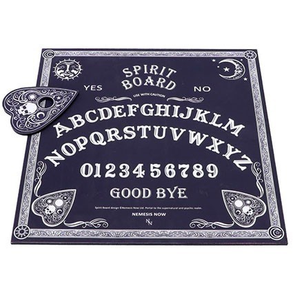 Figurine Nemesis Now Planche de Divination Ouija Noir et Blanc Boutique Geneve Suisse