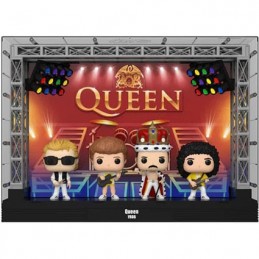 Figurine Funko Pop Deluxe Moment in Concert Queen Wembley Stadium 4-Pack avec Boîte de Protection Acrylique Boutique Geneve S...
