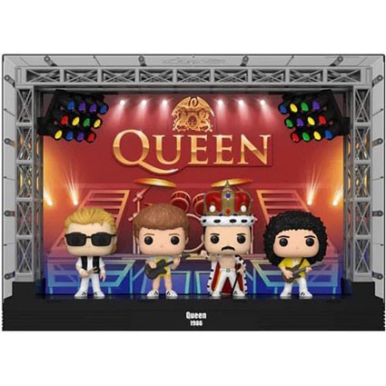 Figur Funko Pop Deluxe Moment in Concert Queen Wembley Stadium 4-Pack with Hard Acrylic Protector Geneva Store Switzerland