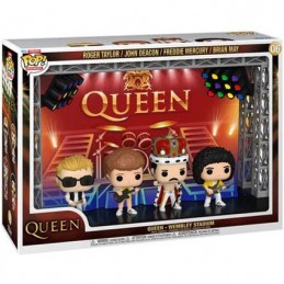 Figur Funko Pop Deluxe Moment in Concert Queen Wembley Stadium 4-Pack with Hard Acrylic Protector Geneva Store Switzerland