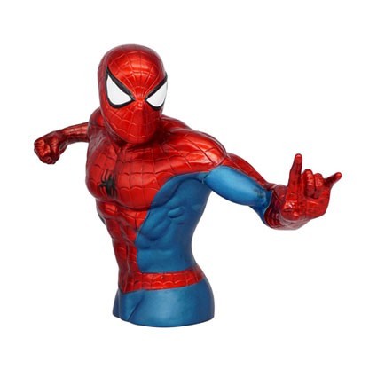 Figur Monogram Marvel Metallic Version Figural Bank Spider-Man Geneva Store Switzerland